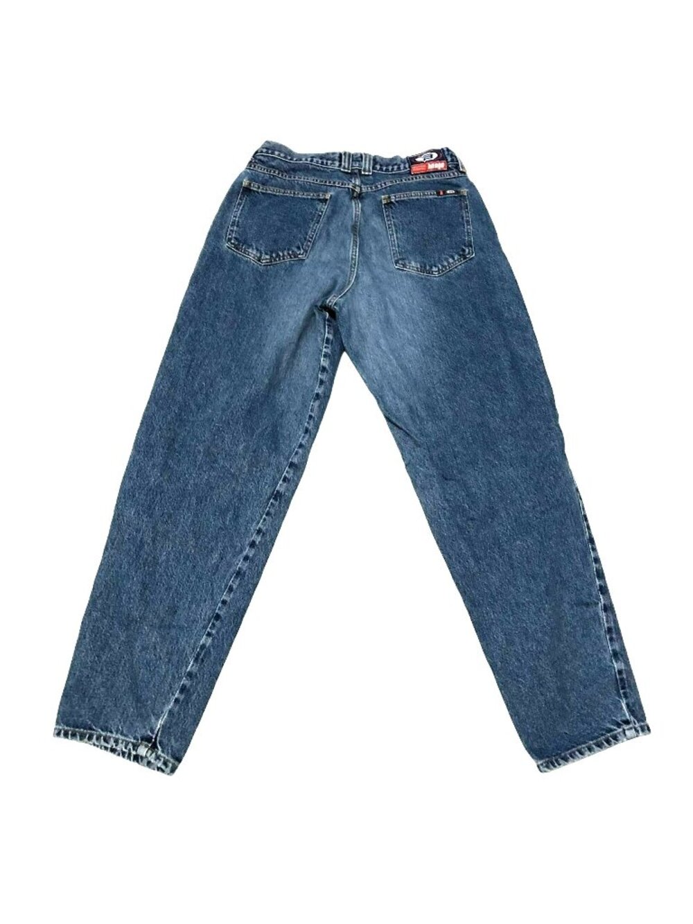 Vtg Bongo Mom Jeans Sz 11 High Waisted Tapered Leg 100% Cotton Blue Denim Womens